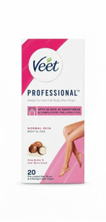 نوار چسب موبر بدن ویت veet پوست معمولی ۲۰ عددی