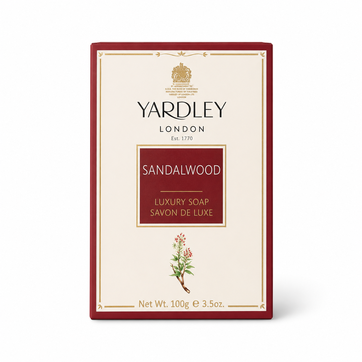 صابون لوکس یاردلی لندن Sandalwood وزن 100 گرم | Yardley London Luxury Soap