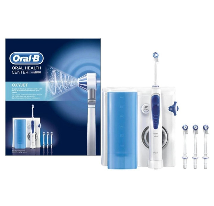دستگاه واترجت و شستوشوی دهان و دندان اورال بی براون مدل OxyJet (همراه با ۴ سری)